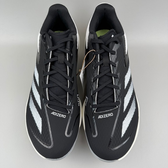 Adidas Adizero Electric TPU Mens Size 10 Black White Baseball Cleats IH3466 NEW - Picture 3 of 6
